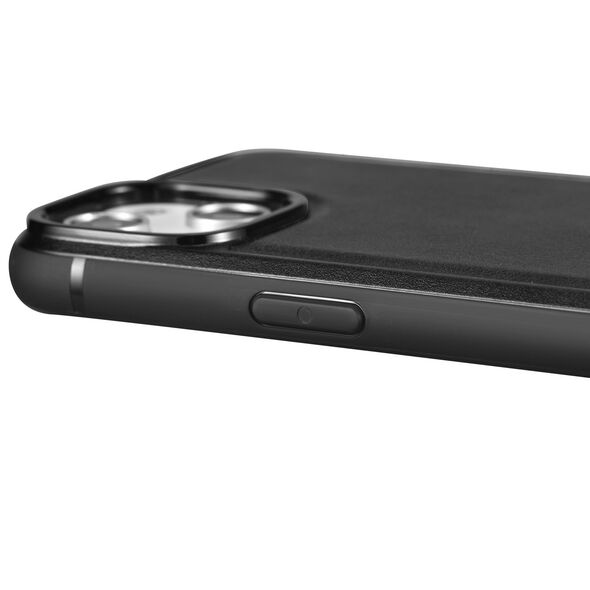 iCarer Leather Oil Wax MagSafe Apple iPhone 14 Plus / 15 Plus black