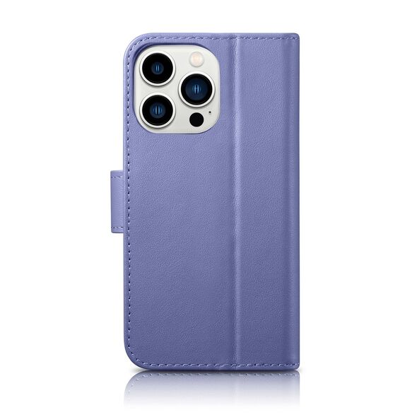 iCarer Wallet Anti-RFID 2in1 Apple iPhone 14 Pro light purple