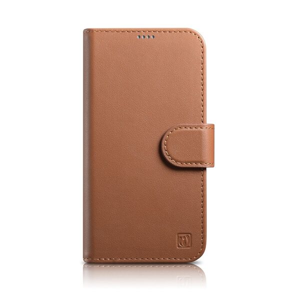 iCarer Wallet Anti-RFID 2in1 Apple iPhone 14 Plus / 15 Plus brown