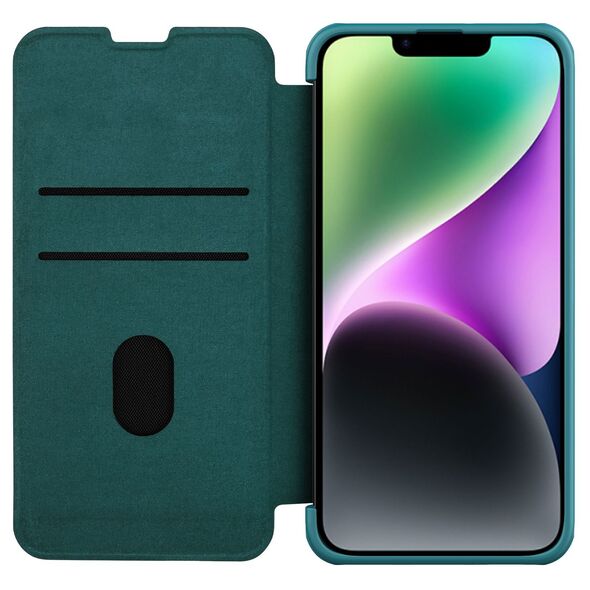 Nillkin Qin Leather Pro Case Apple iPhone 14 Plus / 15 Plus green