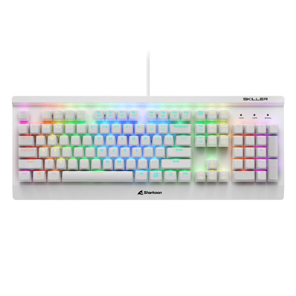Sharkoon SKILLER SGK3 White (31221) (SHR31221) έως 12 άτοκες Δόσεις
