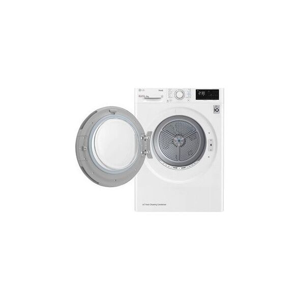 Suszarka do ubrań LG LG Dryer Machine RH80V3AV6N Energy efficiency class A++, Front loading, 8 kg, LED, Depth 69 cm, Wi-Fi, White