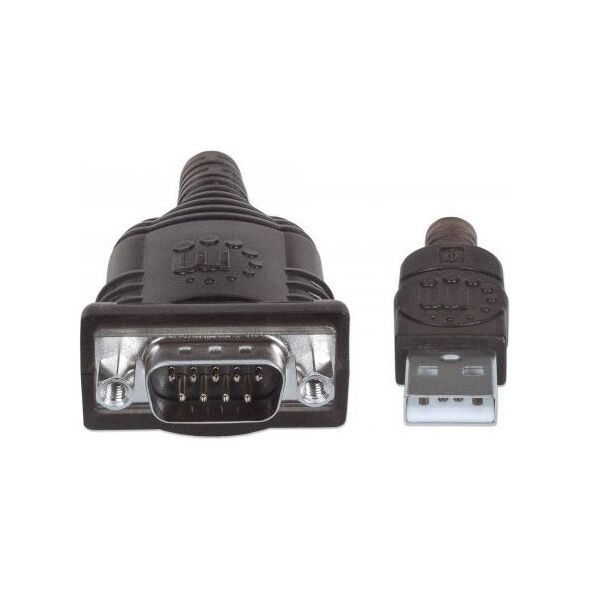 Kabel USB Manhattan USB-A - RS-232 0.45 m Przezroczysty (205153)
