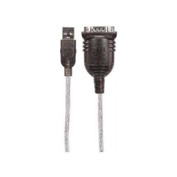 Kabel USB Manhattan USB-A - RS-232 0.45 m Przezroczysty (205153)
