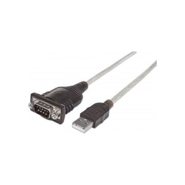 Kabel USB Manhattan USB-A - RS-232 0.45 m Przezroczysty (205153)