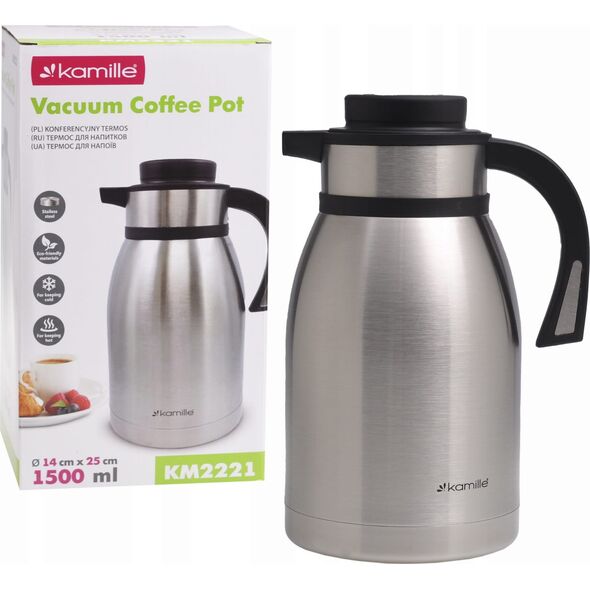 Kamille TERMOS KONFERENCYJNY 2221 INOX 1.5 L