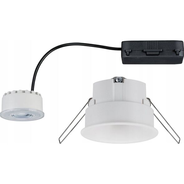 Paulmann Oprawa do  wbudowania CYMBAL COIN LED DIM 6.7W 430lm 2700K IP44 230V biały matowy