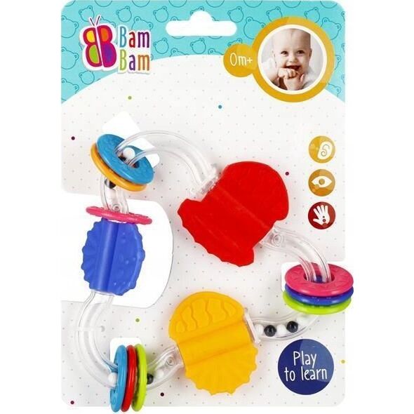 BamBam BAM BAM GRZECHOTKA TROJKAT 15X21 B/C 96