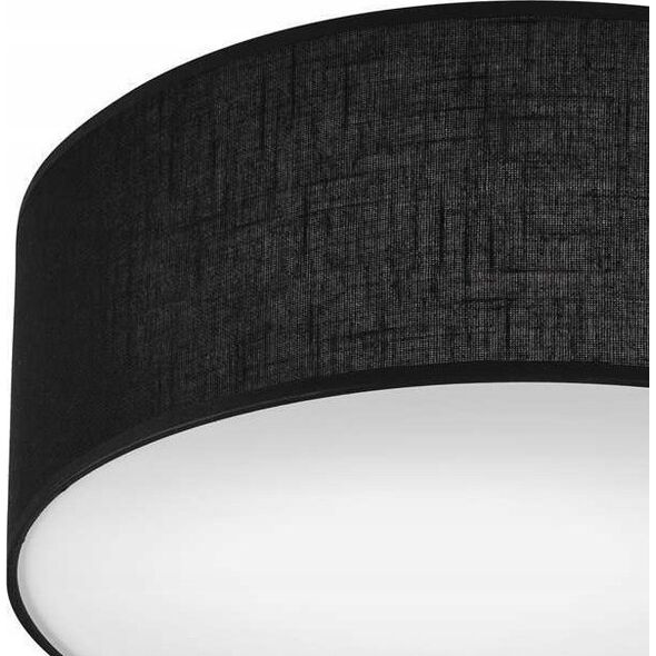 Lampa sufitowa Lamkur Lamkur Vivian 48444 plafon lampa sufitowa koło 1x60W E27 czarny/biały