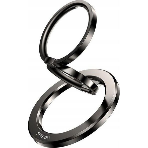 Yesido yesido C206 Magnet. Uniwersalny Uchwyt Ring, BLACK / CZARNY