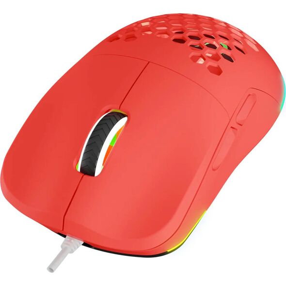 Rampage BLINK myszka gamingowa przewodowa USB, 12800 DPI, RGB, sensor optyczny, czerwona