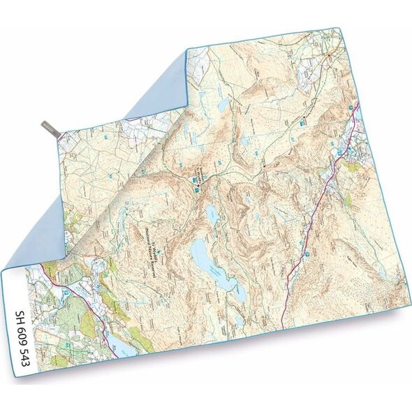 Lifeventure Ręcznik szybkoschnący SoftFibre OS Map Giant Snowdon