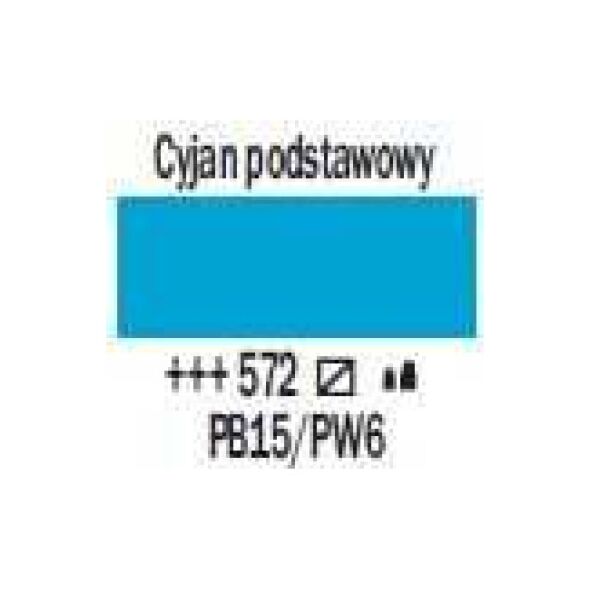 Artequipment Farba akrylowa TALENS AMSTERDAM 120ml 572 - PRIMARY CYAN uniw