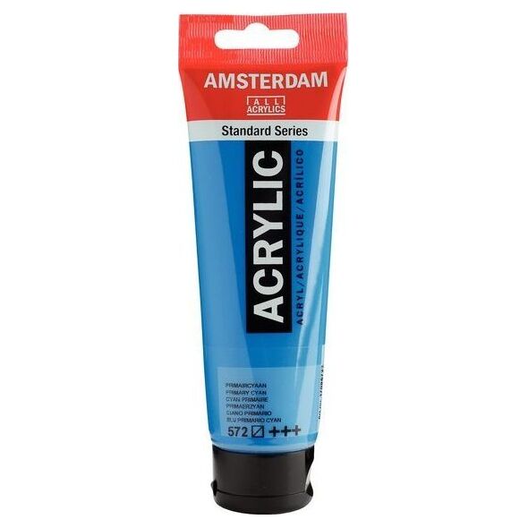 Artequipment Farba akrylowa TALENS AMSTERDAM 120ml 572 - PRIMARY CYAN uniw