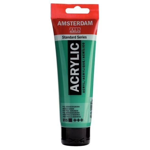 Artequipment Farba akrylowa TALENS AMSTERDAM 120ml 615 - EMERALD GREEN uniw