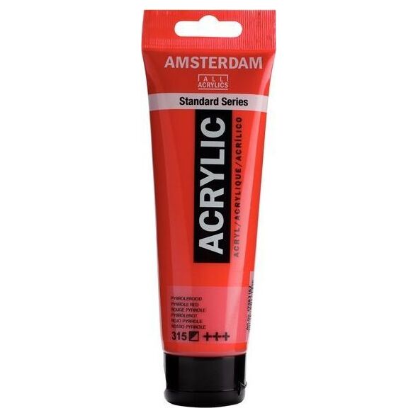 Artequipment Farba akrylowa TALENS AMSTERDAM 120ml 315 - PYRROLE RED uniw