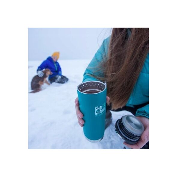 Klean Kanteen Kanteen TKWide VI (mit Café Cap), 473ml/16oz, Real Teal