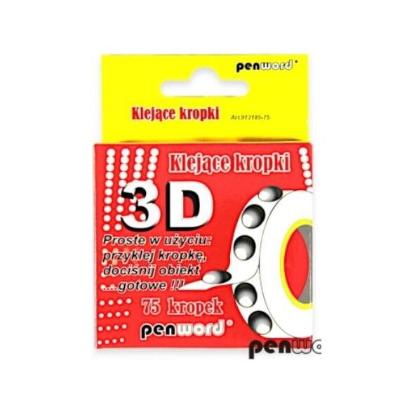 Penword KLEJĄCE KROPKI 75 3D 1, 5mm Penword