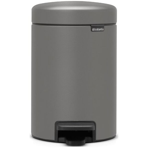 Kosz na śmieci Brabantia Brabantia Pedal Bin Newicon 3 L Mineral Concrete Grey
