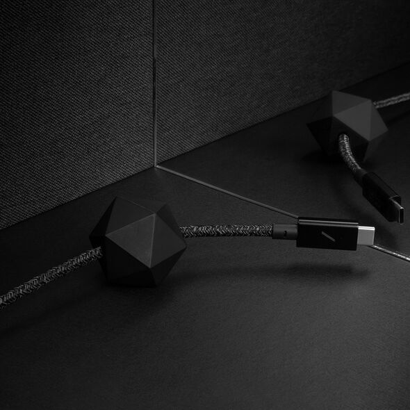 Kabel USB Native Union USB-C - USB-C 2.4 m Czarny (DCABLE-C-CS-BLK-NP)