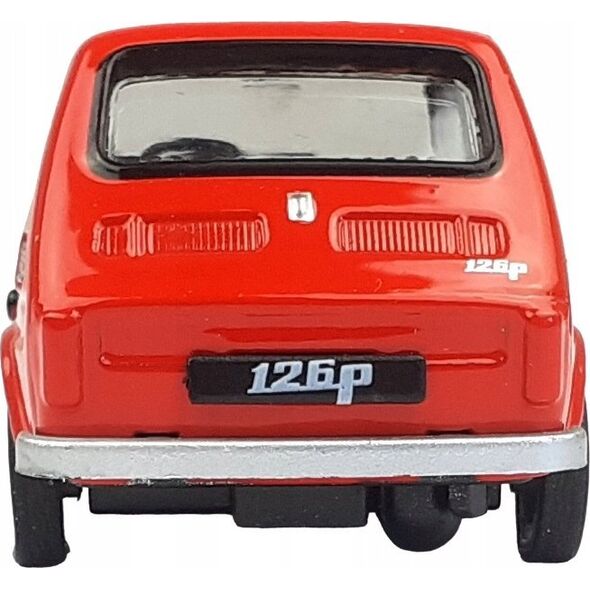 Daffi Pojazd PRL Fiat 126p czerwony