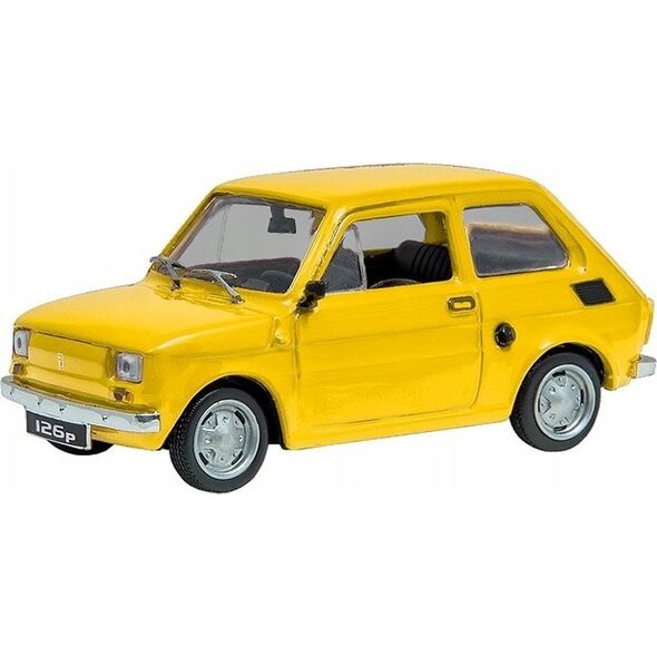Daffi Pojazd PRL Fiat 126p żółty