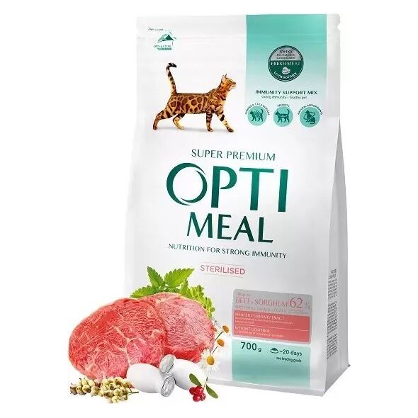 Optimeal Optimeal Karma dla Kota Sterylizowanego Wołowina 700g