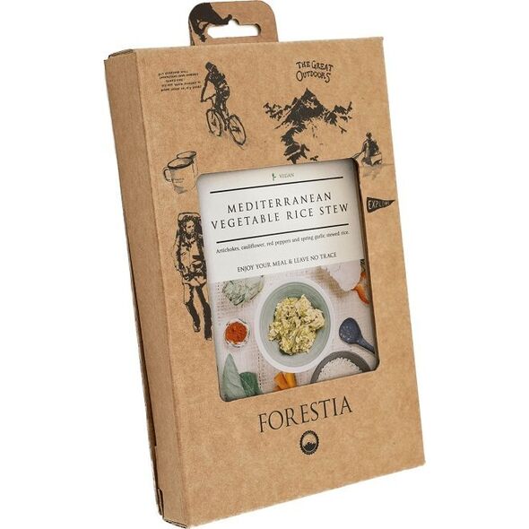 Forestia Śródziemnomorskie warzywa gotowane na parze z ryżem, 350g, [Medsillia rice'stew - SH] 05.2023