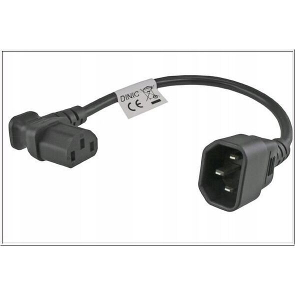 Kabel zasilający MicroConnect Power adapter C13 C14 angled