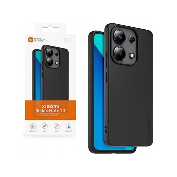 Made for Xiaomi TPU Cover for Xiaomi Redmi Note 13 4G dėklas telefonui juodos spalvos