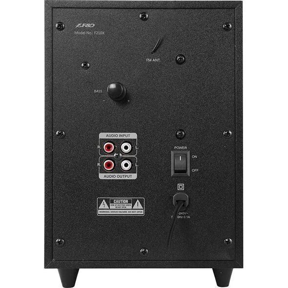 F&D F210X zestaw głośników Uniwersalne Czarny 2.1 kan. 3 W Bluetooth
