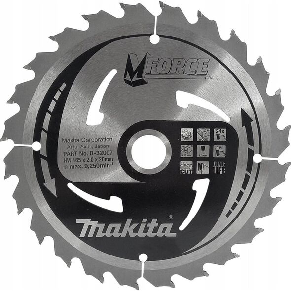 Makita MAKITA PIŁA TARCZOWA  165x20x24z M-FORCE DREWNO