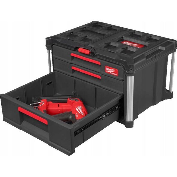 Milwaukee MILWAUKEE PACKOUT SKRZYNIA Z 3 SZUFLADAMI