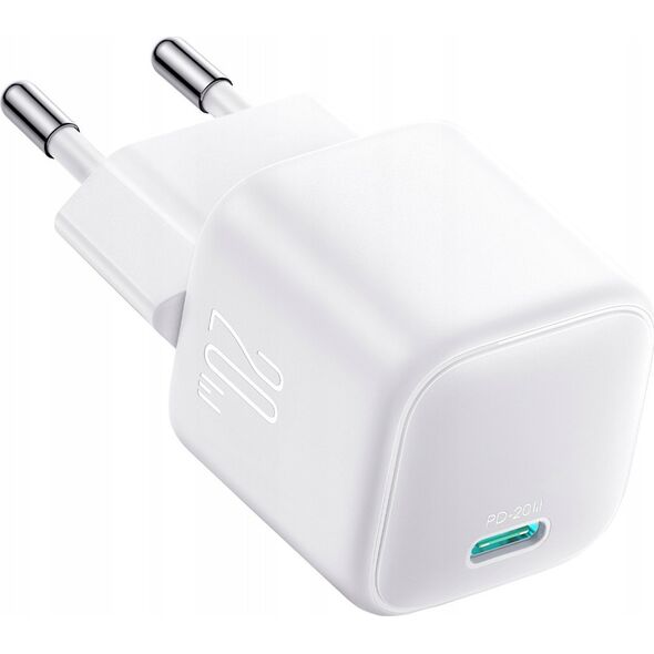 Ładowarka sieciowa Joyroom JR-TCG08 GaN USB-C 20W PD QC3.0 biała
