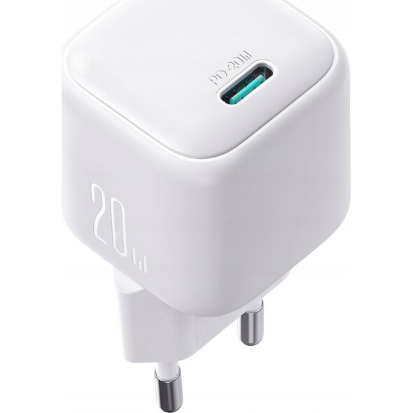Ładowarka sieciowa Joyroom JR-TCG08 GaN USB-C 20W PD QC3.0 biała