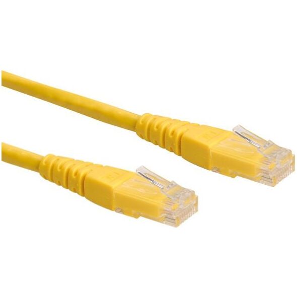 Roline PatchCord, UTP, Cat6, 0.5m, żółty (21.15.1522)