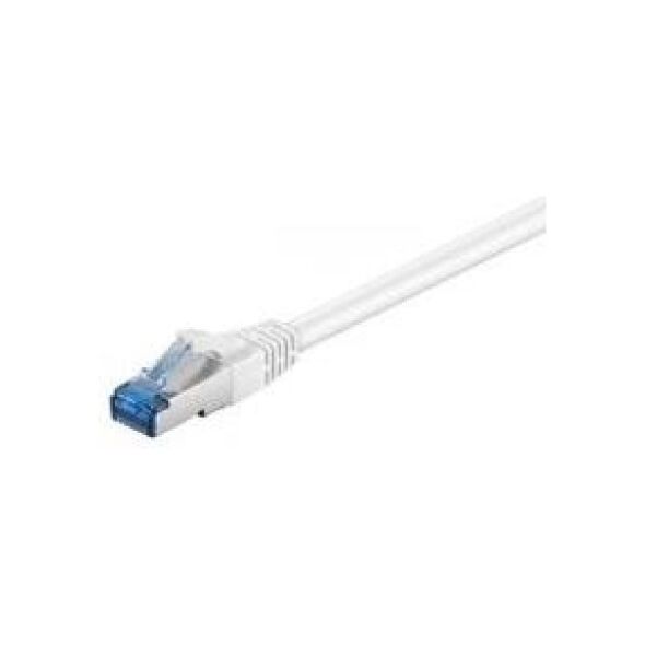 Mcab Patchcord CAT6A, S/STP, PIMF, LSZH, 0.5m, biały (3544)