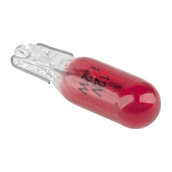 Vipow Żarówka samochodowa 12V 1,2W (W1,2W) czerwona