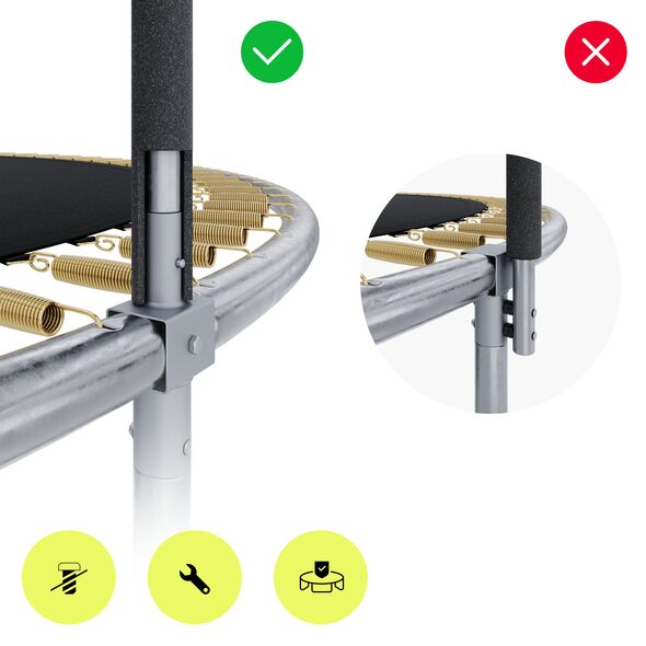 Trampolina ogrodowa Zipro Jump Pro z siatką wewnętrzną 10FT 312cm