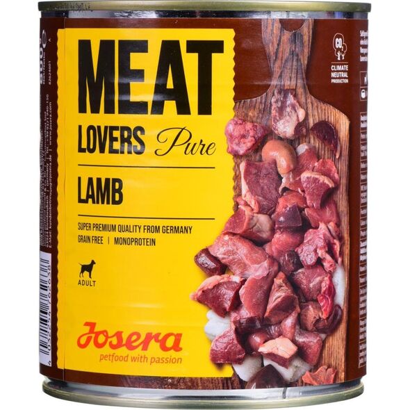 Josera Meatlovers Pure Jagnięcina karma mokra dla psów 800g