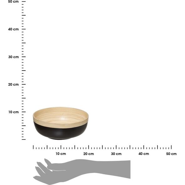 5five Miska do Sałatki 5five Noir Kitchen Czarny Bambus ( 20 cm)