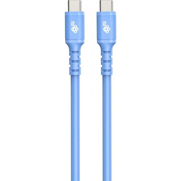 Kabel USB TB Print USB-C - USB-C 1 m Niebieski (AKTBXKUCC2SI10N)