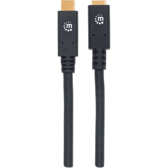 Kabel USB Manhattan USB-C - USB-C 1 m Czarny (355681)