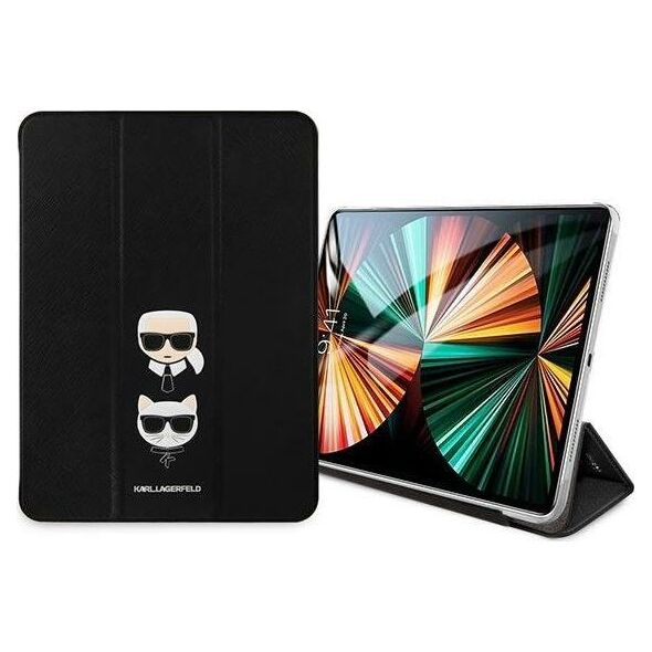 Etui na tablet Karl Lagerfeld Etui Karl Lagerfeld KLFC12OKCK Apple iPad Pro 12.9 2021 (5. generacji) Book Cover czarny/black Saffiano Karl &Choupette