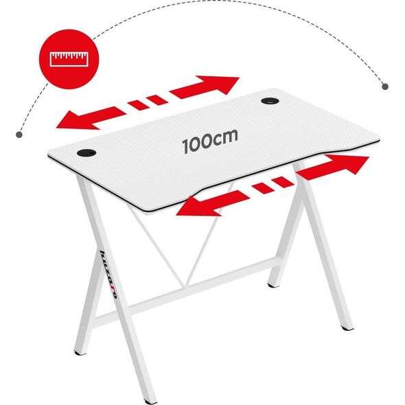 Biurko Huzaro Hero 1.4 White Białe 100 cmx50 cm