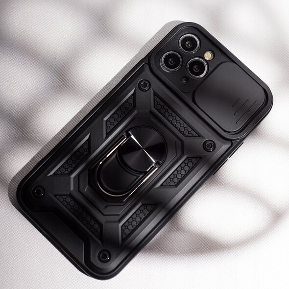 ETUI DEFENDER SLIDE CASE DO IPHONE 16  6,1' CZARNA NAKŁADKA ETUI PLECKI