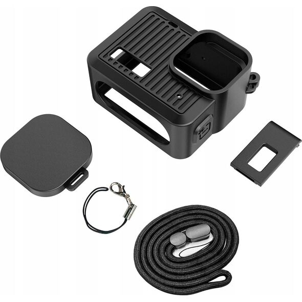 Zestaw Futerał Etui Obudowa Osłona Dekielek Klapka Pasek GoPro HERO 4K 2024 / PU717B
