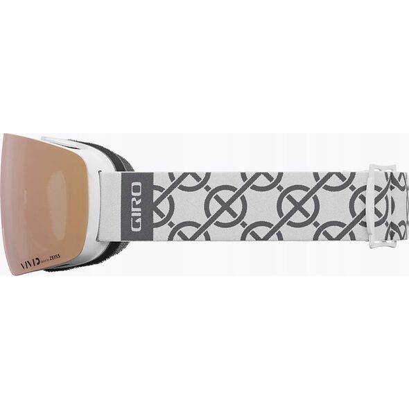 Gogle zimowe GIRO CONTOUR RS WHITE MONOGRAM (Szyba lustrzana kolorowa VIVID-Carl Zeiss ROSE GOLD 19-42% S2 + Szyba lustrzana kolorowa VIVID-Carl Zeiss INFRARED 58% S1) (NEW 2024/2025)