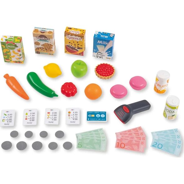 Smoby SMOBY Sklep Supermarket z Wózkiem Elektroniczną Kasą ze Skanerem