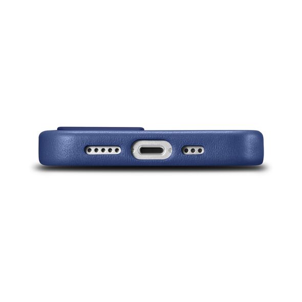 iCarer Case Leather MagSafe Apple iPhone 14 blue